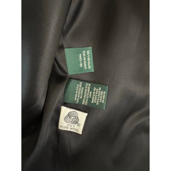 Lauren Ralph Lauren Women’s 100% Wool Coat Size 8 Charcoal Gray Lined Button - Picture 8 of 8